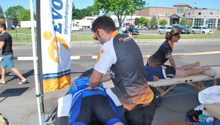 Des bénévoles d'Évolution Physio participent au Grand défi Pierre Lavoie! - Évolution Physio